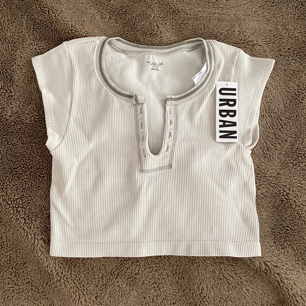 Urban outfitters; out from under go for gold seamless top